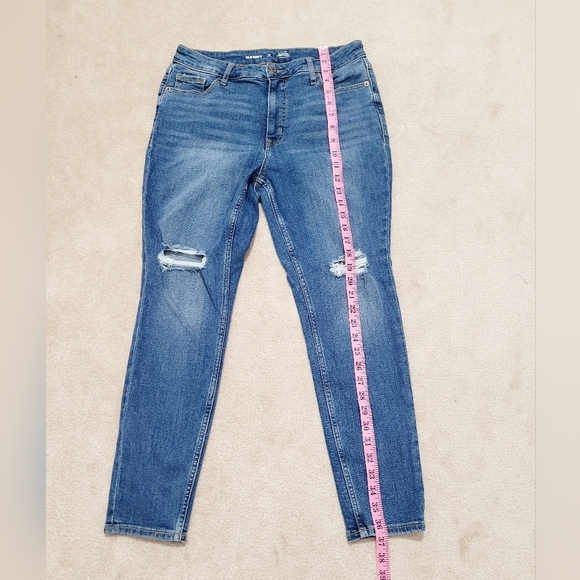 OLD NAVY Woman High Rise Rock Star Super Skinny Stretch Jean Size 10S Distressed - Picture 8 of 11